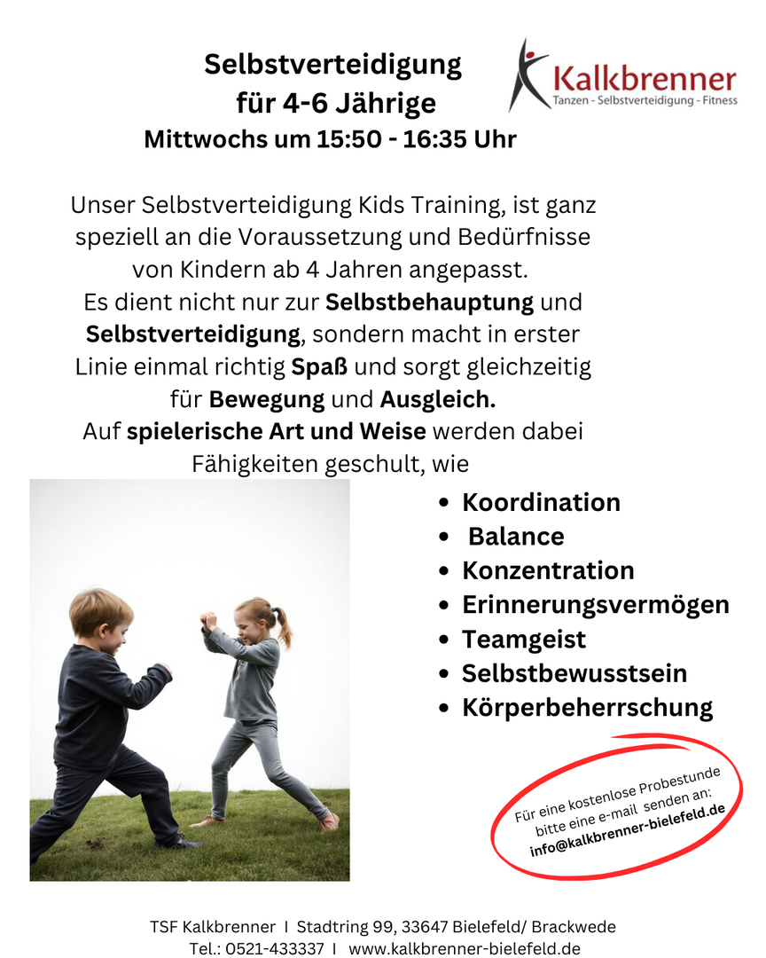 Selbstverteidigungskursangebot